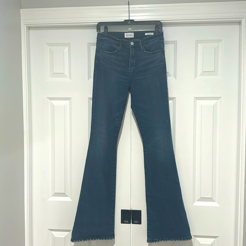 FRAME Quincy High Waisted Flare Denim
